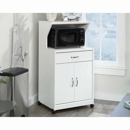 SAUDER Microwave/kitchen Cart Glacier White 431245